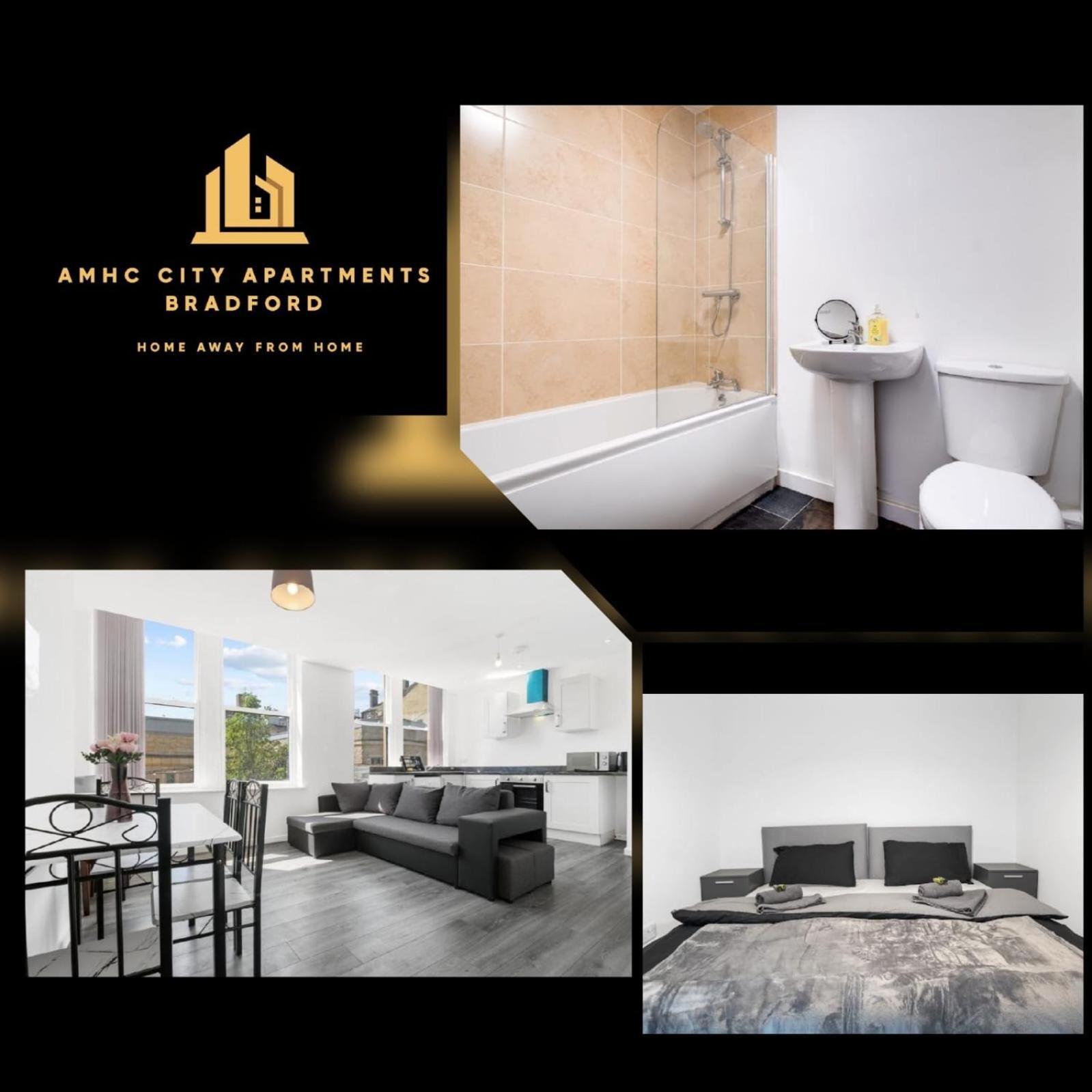 Amhc City Apartments Bradford City Centre One & Two Bedroom Apartments, 24 Hours Express Self Check In, Long Stay Contractors Welcome, Paid Parking Available Nearby Екстериор снимка
